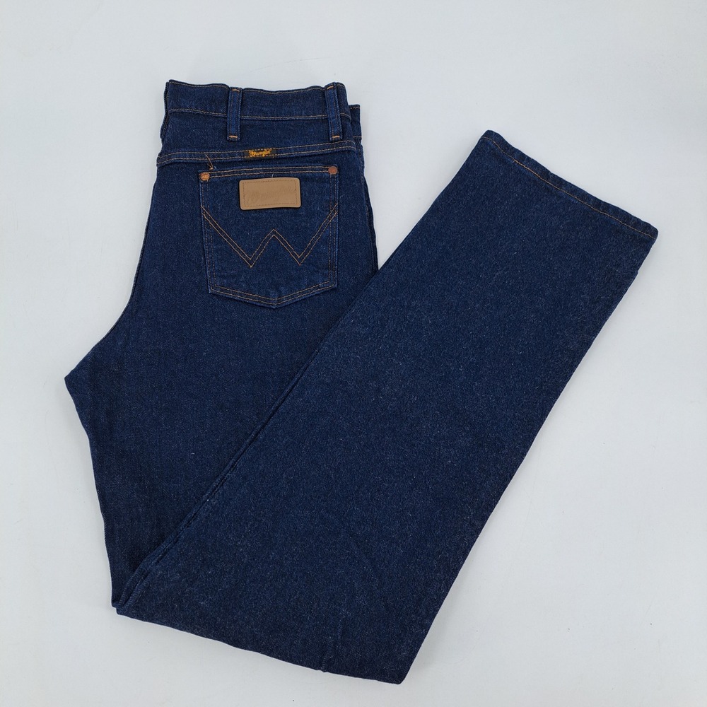Wrangler 937STR Cowboy Cut Jeans Men 33x34 Cotton Spandex Dark Slim Fit NWOT
